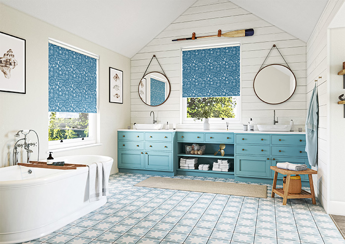 Under the Sea, Teal - Twist&Fit Roller Blind - Image 7